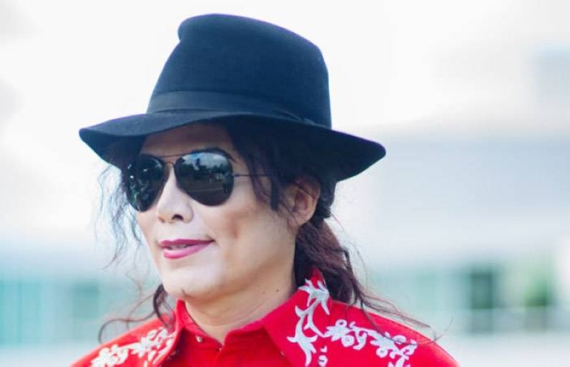 Wang Jackson, sosie de la star mondiale de la pop, Michael Jackson. (Ph: Dr)