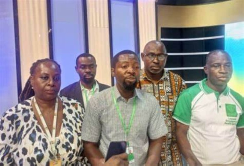 Des membres du Syninfo de la RTI (Photo DR)