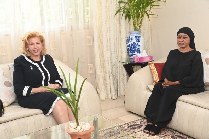 La Première dame partage la douloureuse épreuve que traverse Henriette Bedié. (Ph: Dr)