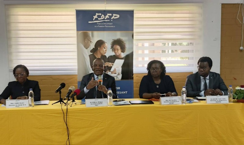 Le Secrétaire général du Fdfp a dressé le bilan des activités de son institution. (Ph: Dr)