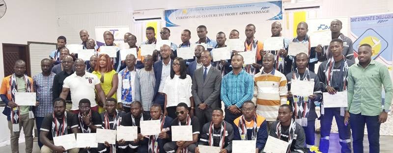 Les jeunes formés vont entamer une carrière professionnelle à Ivoire Transport. (Ph: Dr)