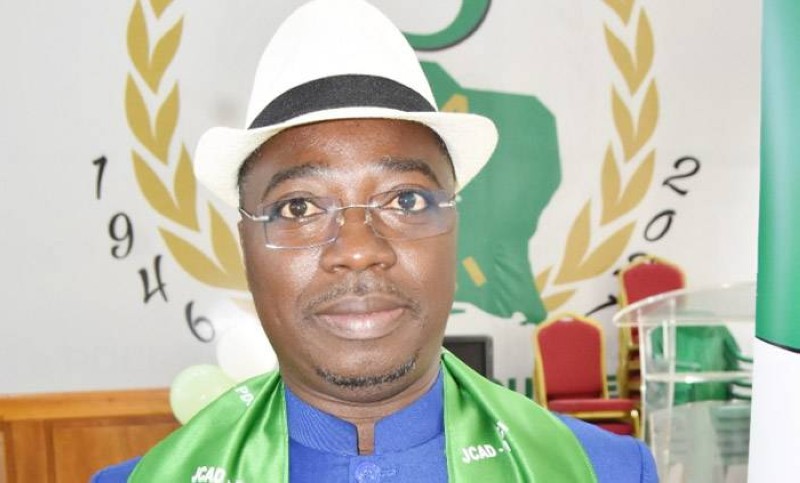 Le président de l'association des Jeunes cadres dynamiques du Pdci-Rda, Léonard Kouassi. (Ph: Dr)
