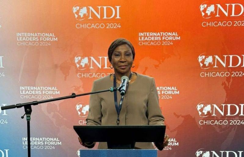 La présidente du Sénat Ivoirien, Mme Kandia Kamissoko Camara