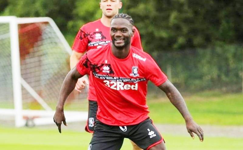Emmanuel Latte Lath en pleine séance d'entraînement avec son club. (Ph: Dr)