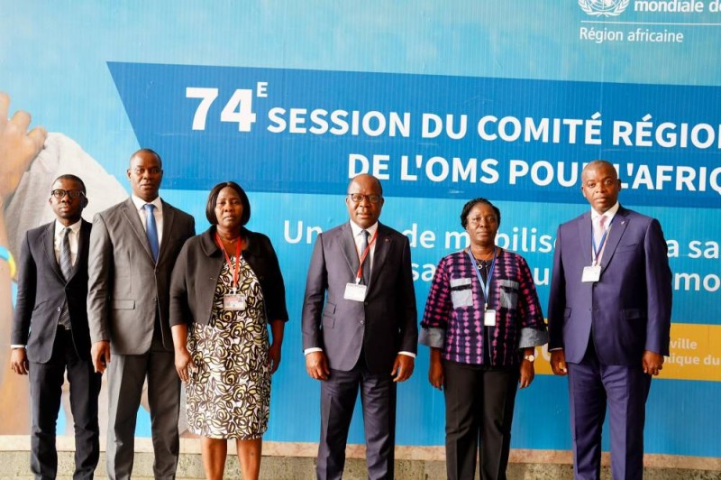 Pierre Dimba à la 74e session du comité régional de l'Oms pour l'Afrique (DR)