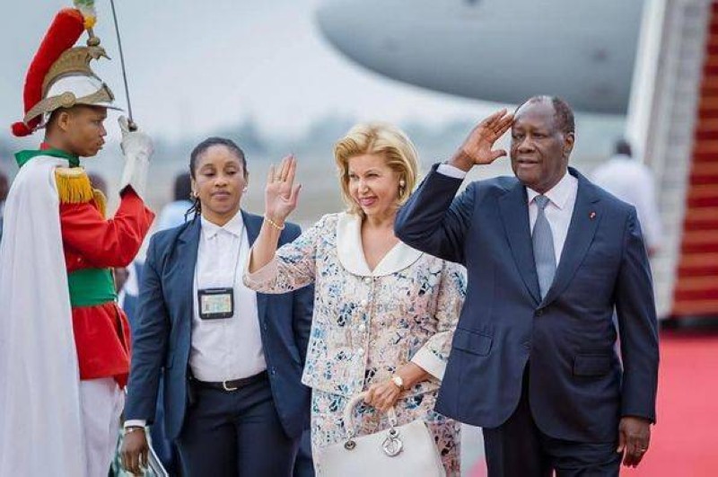 Le chef de l’État et son épouse. (Ph: Présidence)
