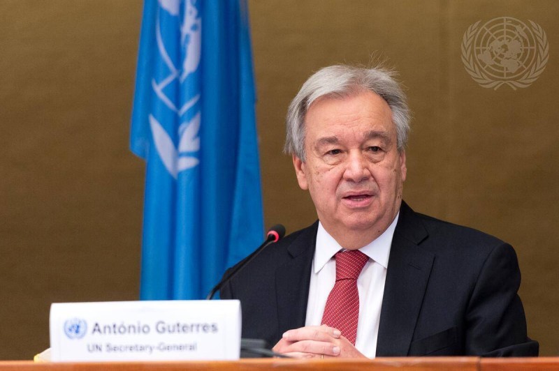 Le Secrétaire général de l'Onu, António Guterres 