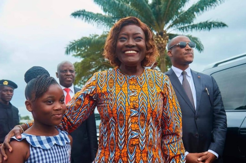 Mariatou Koné lors de la réunion de la rentrée à Anyama