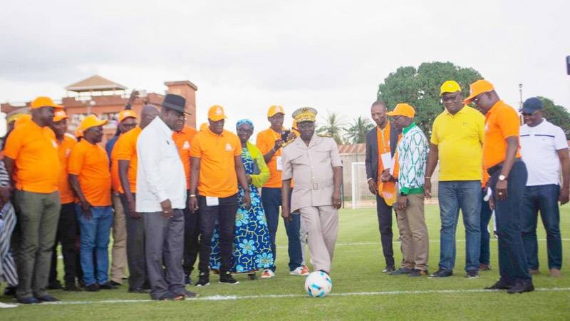 Le coup d'envoi du tournoi de la cohésion et du vivre-ensemble. (Ph: Dr)