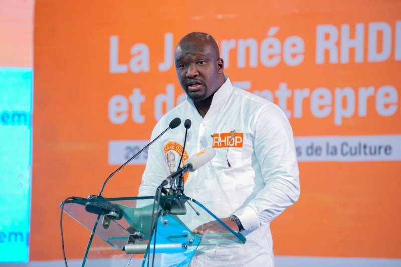 Le secrétaire national du Rhdp, chargé de la promotion de l’Emploi, Issa Fadiga (Photo Bavane)