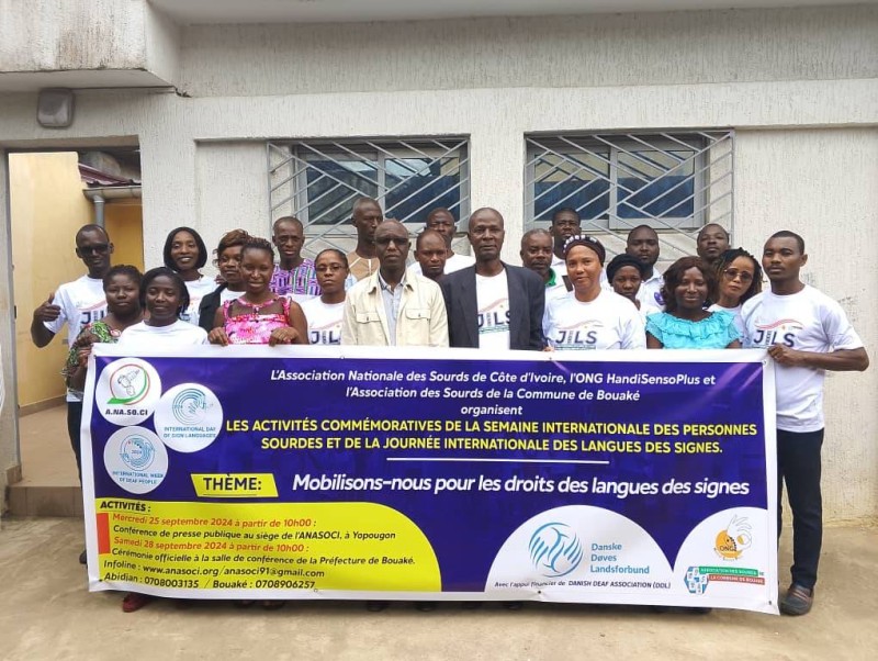 L'Association nationale des sourds de Côte d'Ivoire (Anasoci) . (DR)