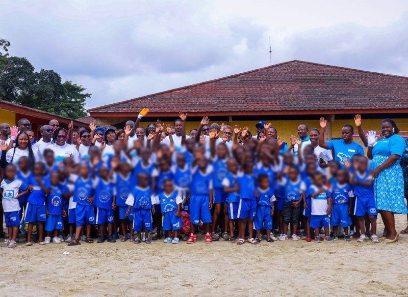 Les enfants du village SOS d'Abobo se sont bien amusés à l'occasion. (Ph: Dr)