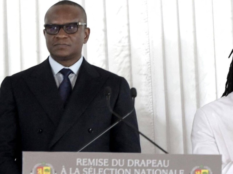 L'ancien ministre des Sports, Lat Diop, le 9 janvier 2024 à Dakar. © Seyllou / AFP