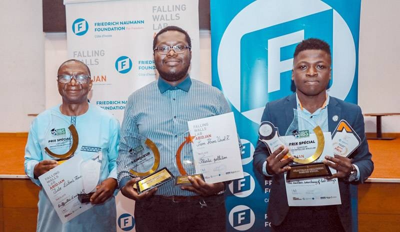 Les trois gagnants du concours. (Ph: Dr)