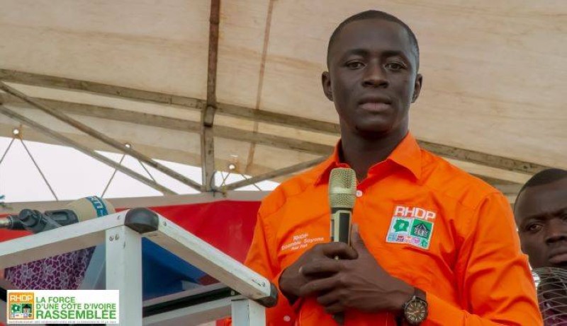 Koné Mamadou, président national de l'Union des jeunes du Rhdp. (Ph: Dr)