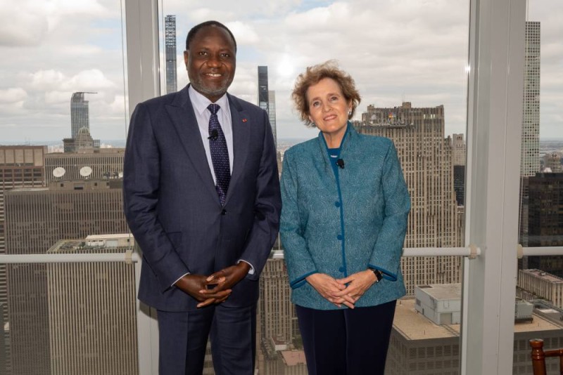 Le ministre ivoirien de l'énergie avec le CEO du MCC. (Ph: Dr)