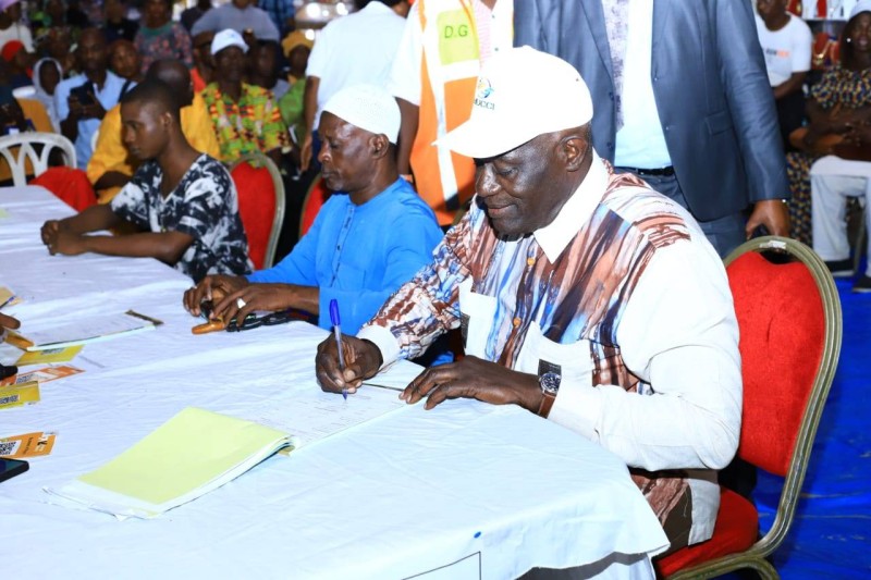 Le président de la Mucci , Soumahoro Farikou s'est fait enrôler. (DR)