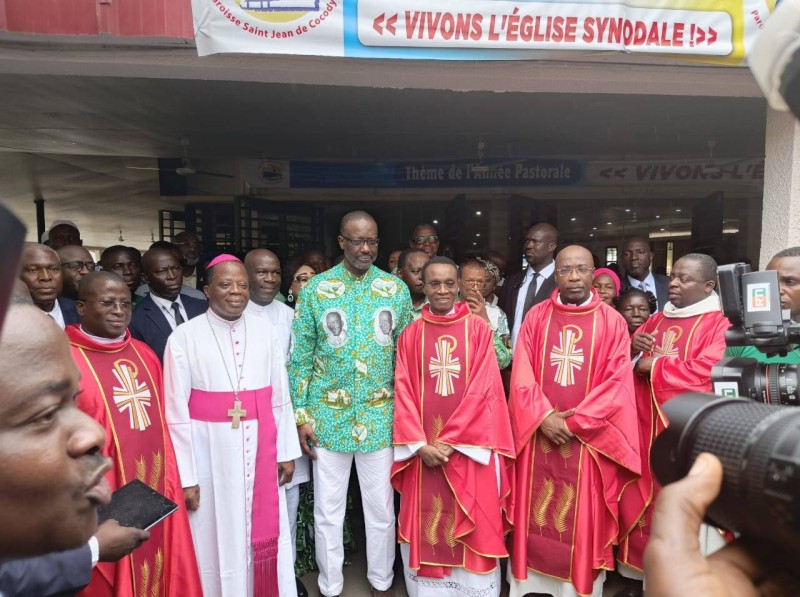 Une messe d'action de grâce a été dite en la mémoire de Félix Houphouet-Boigny. (Ph: Dr)
