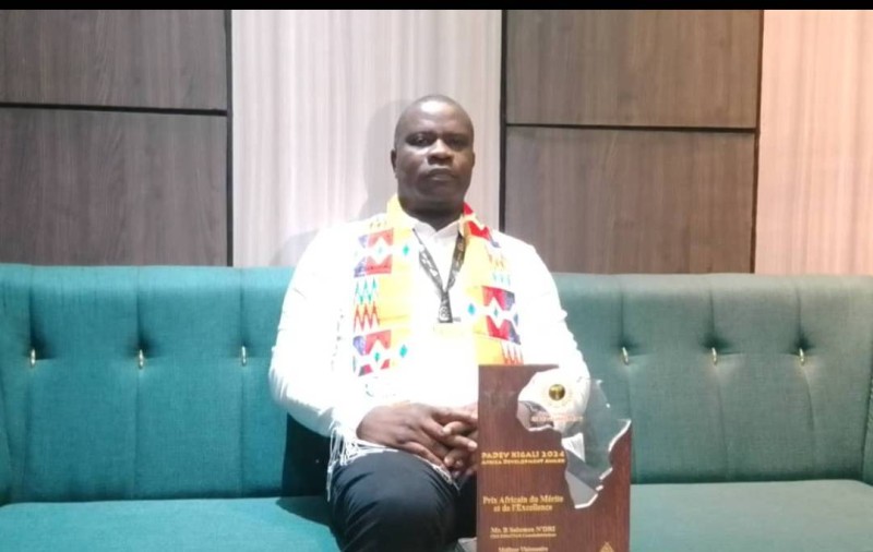 Le directeur général du groupe Ediattah et Président directeur général de la société Volailles d’Afrique M. N’Dri Salomon