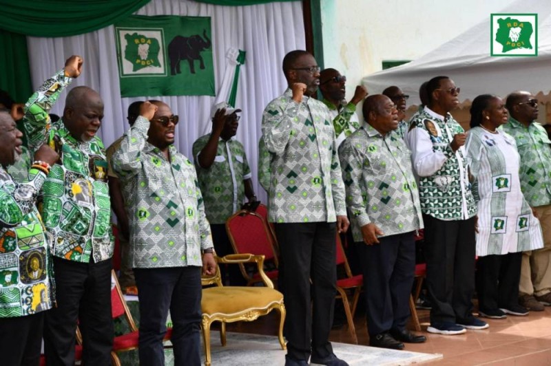 A Daloa, à Gonaté, à Bonon et à   Bouaflé, le président du vieux  parti a exhorté ses troupes à participer activement à l’opération de révision sur la liste électorale. (DR)