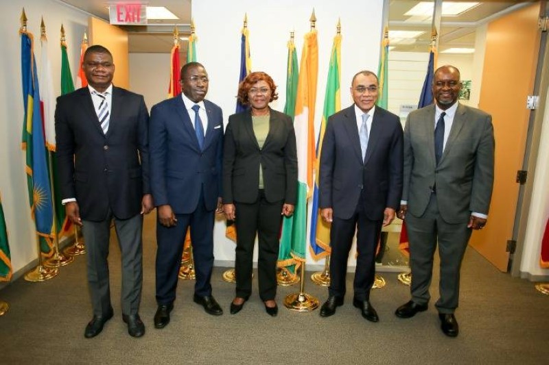 Le ministre Adama Coulibaly, ministre des Finances et du Budget, membre de la délégation ivoirienne