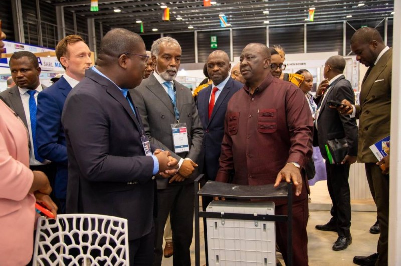 Le ministre d’Etat Kobenan Kouassi Adjoumani a rehaussé de sa présence la cérémonie d’ouverture du Salon international de l’agroalimentaire, de l’industrie et de l’emballage. (Ph: Dr)
