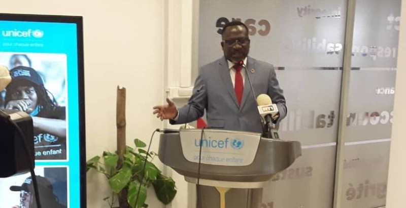Jean-François Basse, le Représentant résident de l'Unicef, se félicite des progrès réalisés par la Côte d'Ivoire. (Ph: Dr)