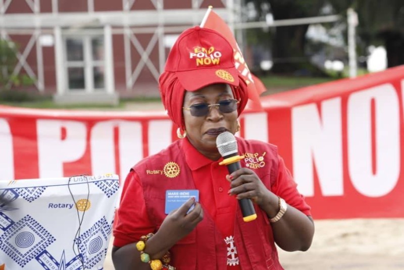 Selon la Coordonnatrice du Rotary pour l’Afrique Francophone pour l'éradication de la polio, le Rotary a investi près de 12 milliards de FCFA en Côte d'Ivoire pour soutenir les efforts de vaccination et d'éradication de la polio