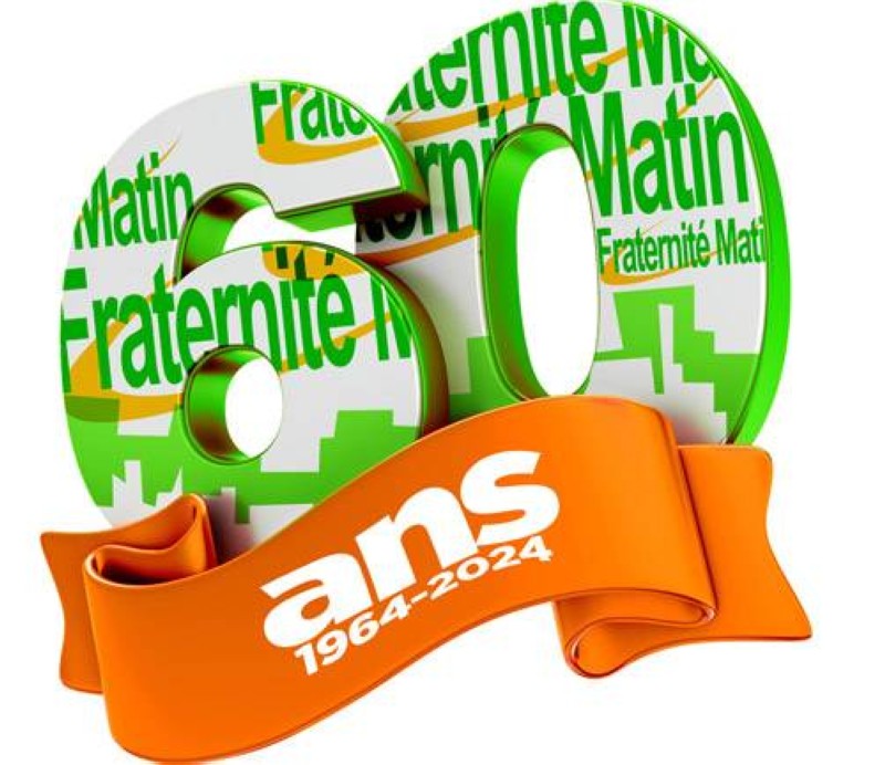 Logo du soixantenaire de Fraternité Matin. (Ph: Fratmat)