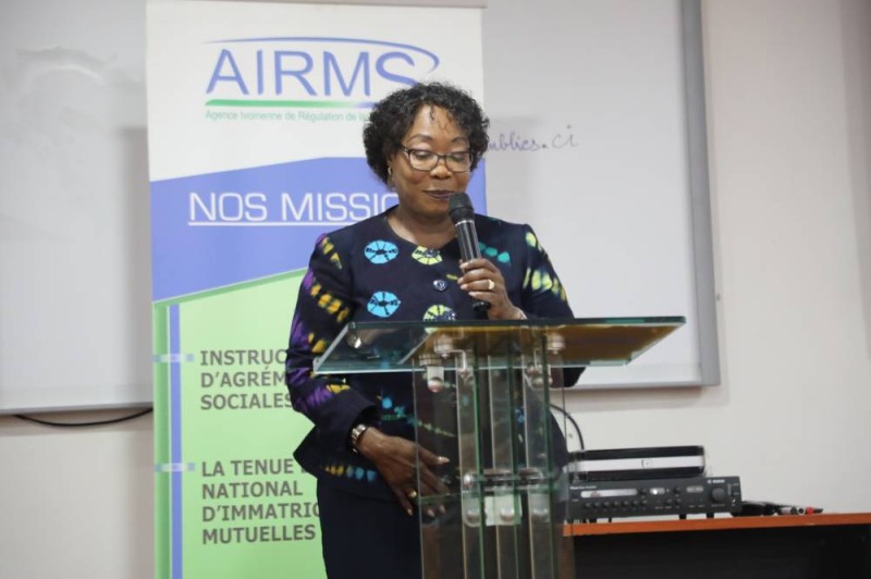 la directeur générale de l’Agence Ivoirienne de régulation de la mutualité sociale (Airms), Koné Colette épouse Koné. (DR)
