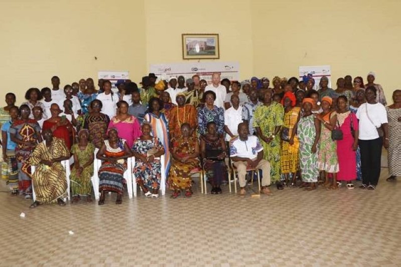 La communauté d'Abadjin-Kouté a bien accueilli les Dig et la campagne de dépistage. (Ph: Dr)