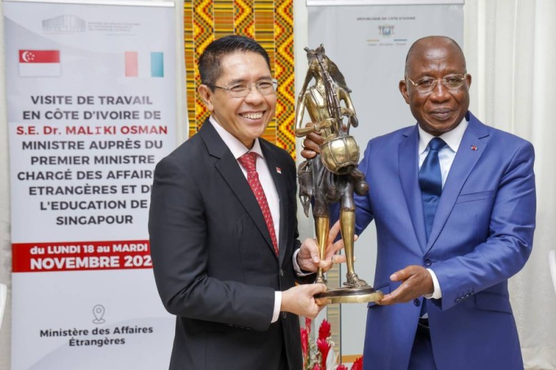 Evoquant les progrès significatifs enregistrés le ministre des Affaires Etrangères, de l’Intégration Africaine et des Ivoiriens de l’Extérieur a invité les Opérateurs Economiques du Singapour à profiter du hub économique que la Côte d’Ivoire leur offre? (DR)