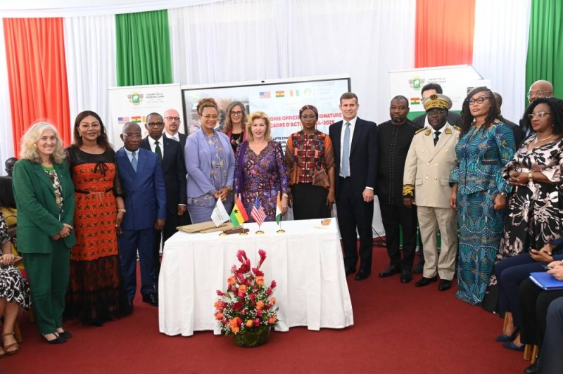 Les signataires du du Cadre d’action 2024-2029. (Ph: Dr)