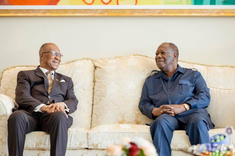 Le.diplomate.ghaneen.et.le.Président Ouattara 