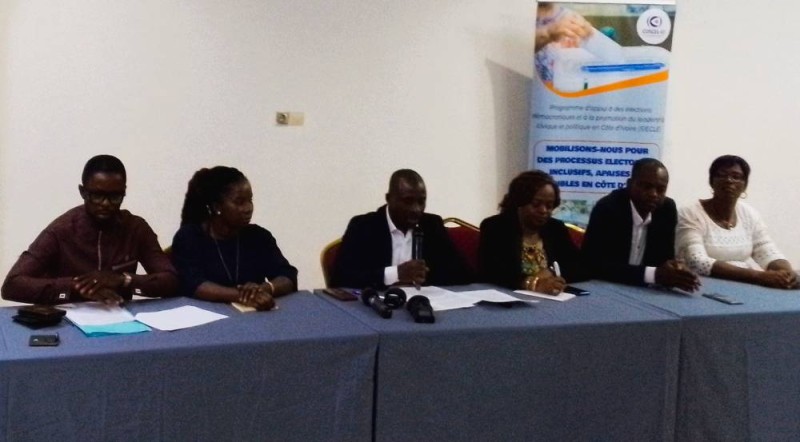 Les responsables du Coscel-CI ont fait le bilan de la RLE. (Ph: Dr) 