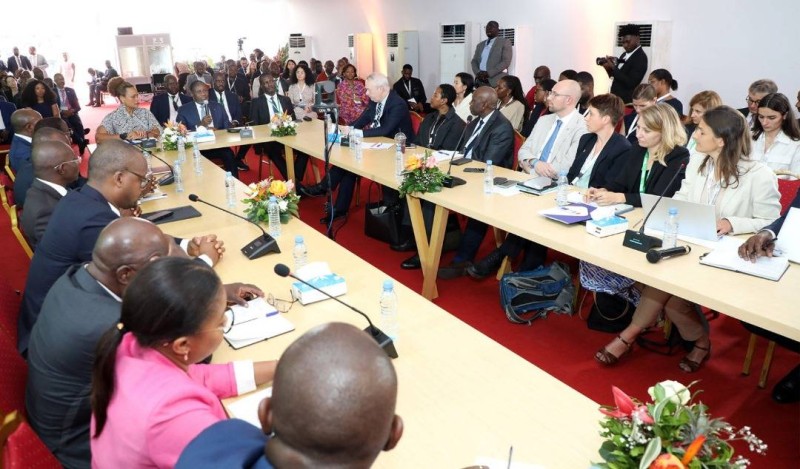 Les bailleurs de fonds ont eu des échanges fructueux avec le ministre Sangafowa Coulibaly (Photo DR)