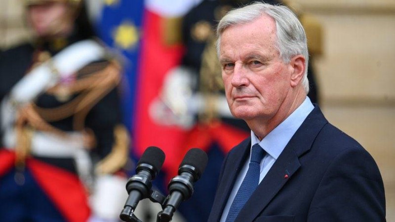 Le Premier ministre sortant, Michel Barnier