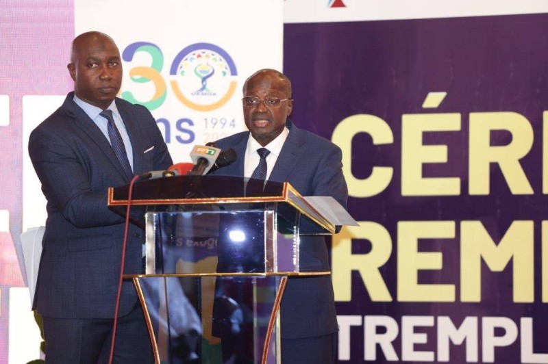 M. Touré Faman (à droite),président de la chambre de commerce et d'industrie de Côte d'Ivoire. (Cci-Ci)