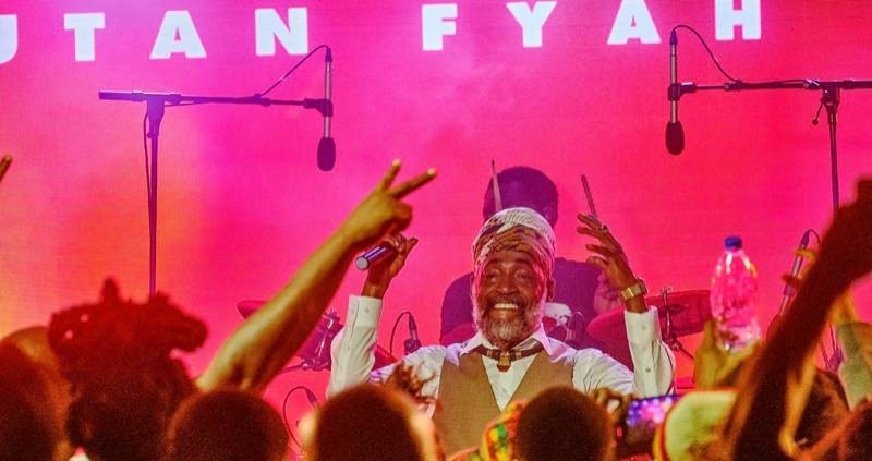 Le reggaeman jamaïcain Lutan Fyah a démontré de son talent à Cocody-Blockhauss. (Ph: Dr)