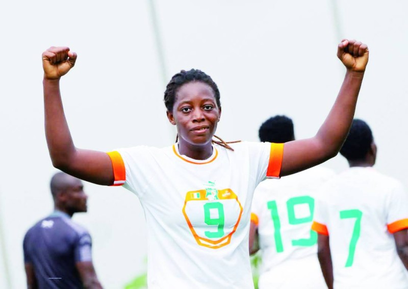 Koutouan Lucie, auteure d’un doublé face au Bénin. (Ph: Dr)