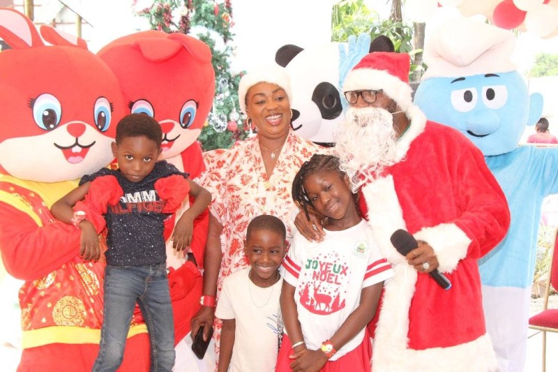 Le père noël a gâté les enfants de Marcory (DR)