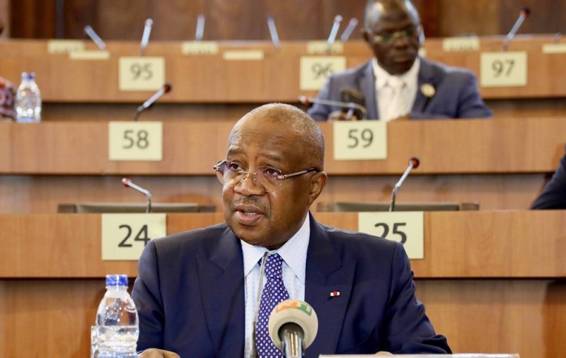 Le ministre de la Justice, Jean Sansan Kambilé