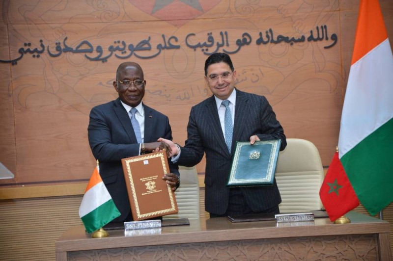 Le ministre Ivoirien des Affaires Étrangères, de l’Intégration Africaine et des Ivoiriens de l’Extérieur, Léon Kacou Adom, a rendu un hommage appuyé à la Vision de Sa Majesté le Roi Mohammed VI en matière de paix. (DR)