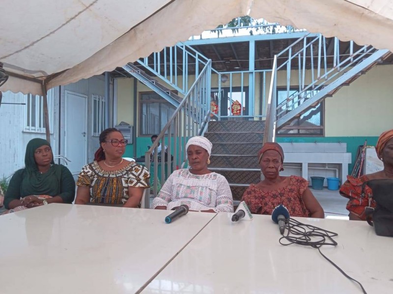 Des membres de la Comagoa satisfaites des travaux de leur marché (Bavane)