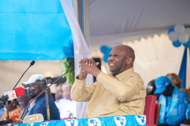 Laurent Gbagbo était à Adjamé-village le samedi 25 janvier 2025, pour une rencontre avec la population. (Ph: Dr)