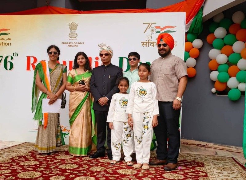 Plusieurs membres de la communauté indienne étaient à cette cérémonie. (DR)