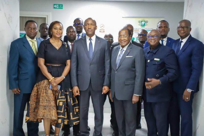 Le ministre Mamadou Touré félicité pour ses actions en faveur de la Jci. (DR)