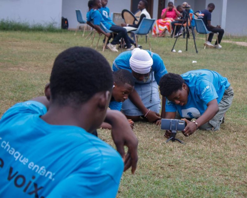 Des jeunes reporters en action (DR)