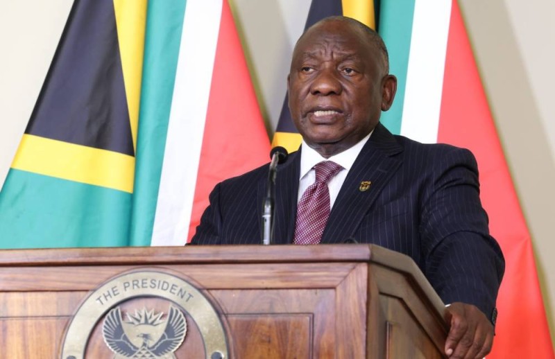 Le Président sud-africain, Cyril Ramaphosa
