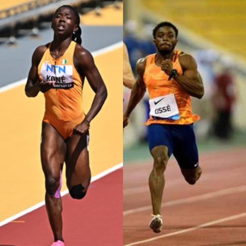 Les deux représentants ivoiriens au meeting indoor de Paris. (DR)  